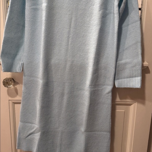 Ann Taylor Sky Blue Long Sleeve Dress - Picture 7 of 8